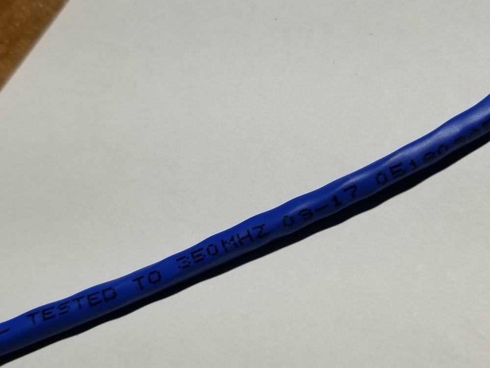 Carol 24/4P Cat5E UTP Helix Enhanced Throughput Plenum Network Cable Blue /100ft