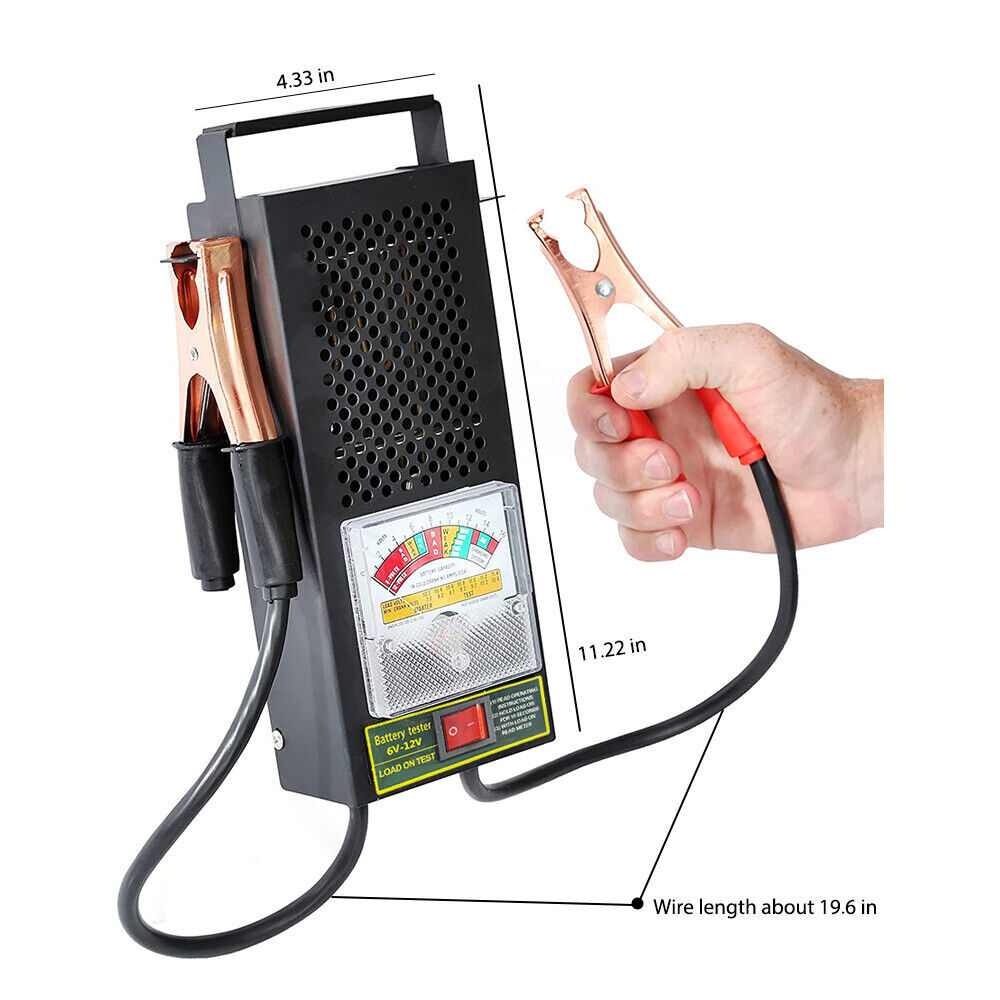 6-12V Car Battery Quick Test: 100Amp Battery Load Analyzer, 5 Sec Fast Test!