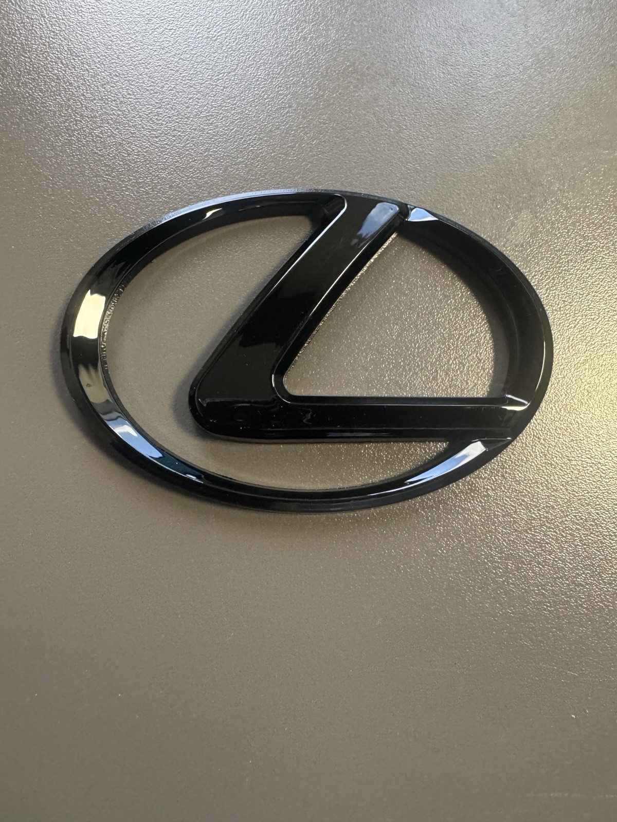 Gloss Black Emblem Badge Logo Fits 2014-19 Lexus IS250 IS350 IS300 IS200T GS350