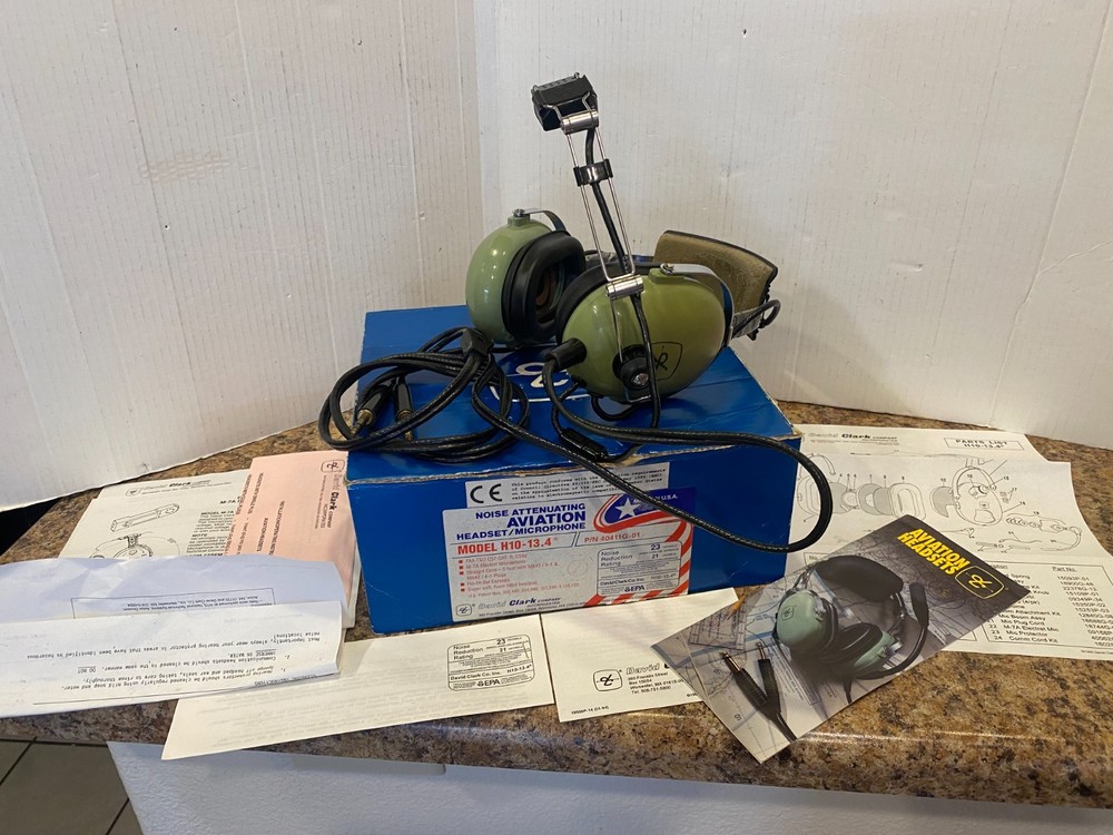 David Clark 10BB/F Aviation Headset Used