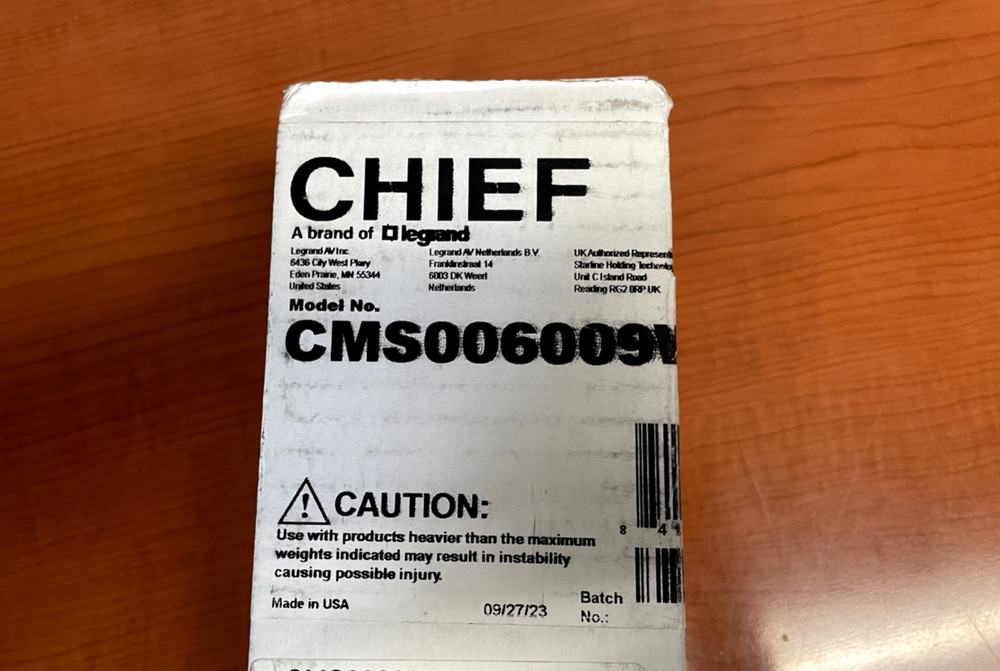 Chief CMS-006009W 6-9" Speed-Connect Adjustable Extension Column