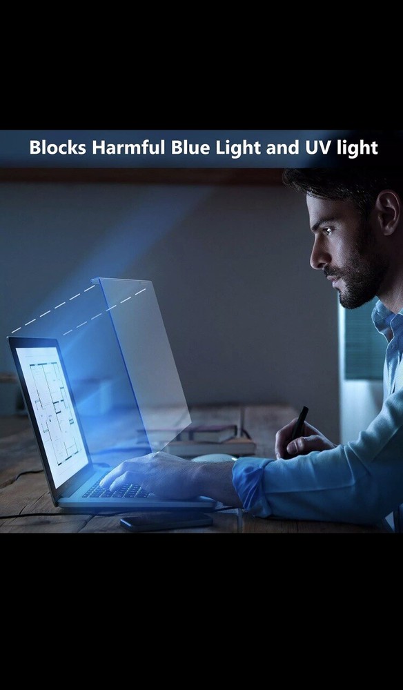 Blue Light Blocking Screen Protector Panel For 15.6 Inch Diagonal Led PC Laptop