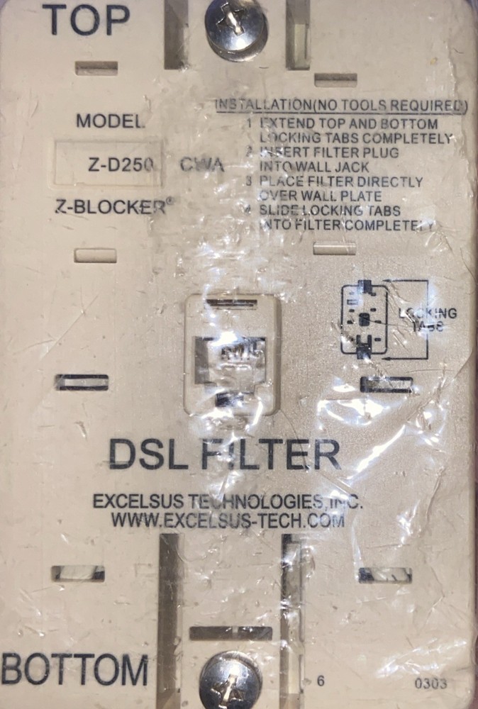 EXCELSUS TECHNOLOGIES, Inc. DSL FILTER