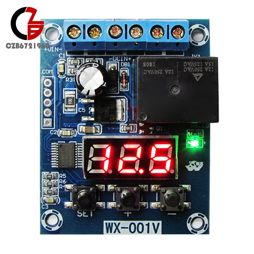 0-99.9V Voltage Detection Relay DC 12V Charging and Discharging Detection Module