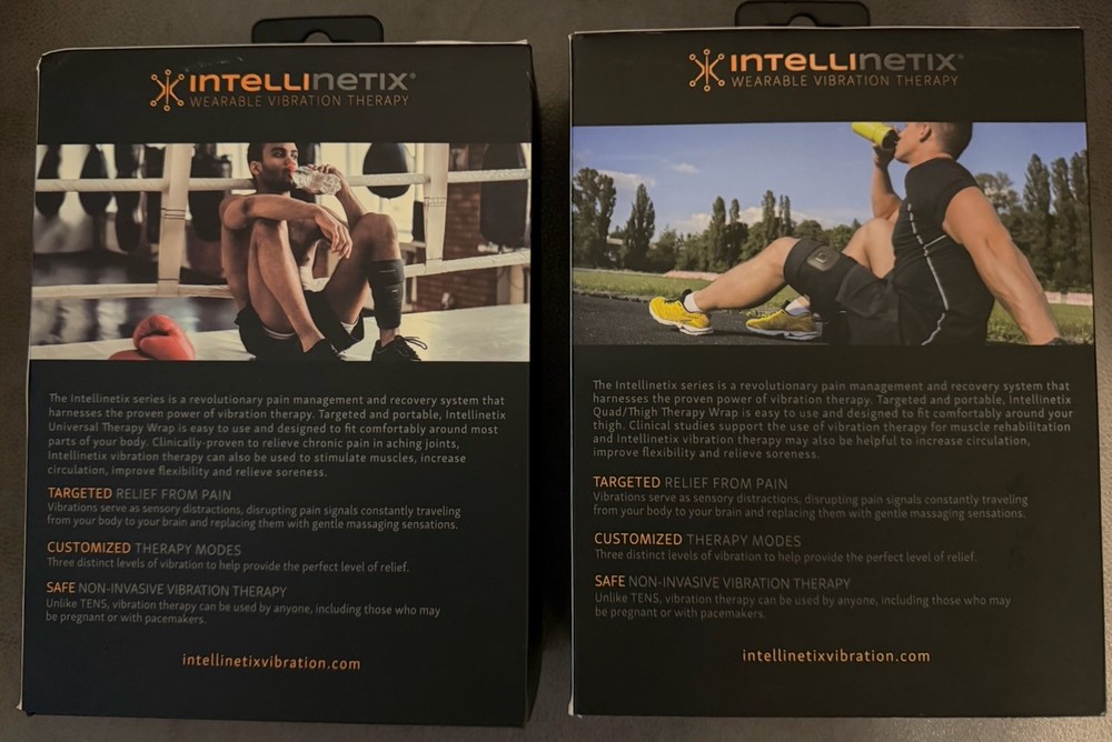 Intellinetix Vibration Therapy Multi-site Wrap And Quad/thigh Wrap (2-pack)