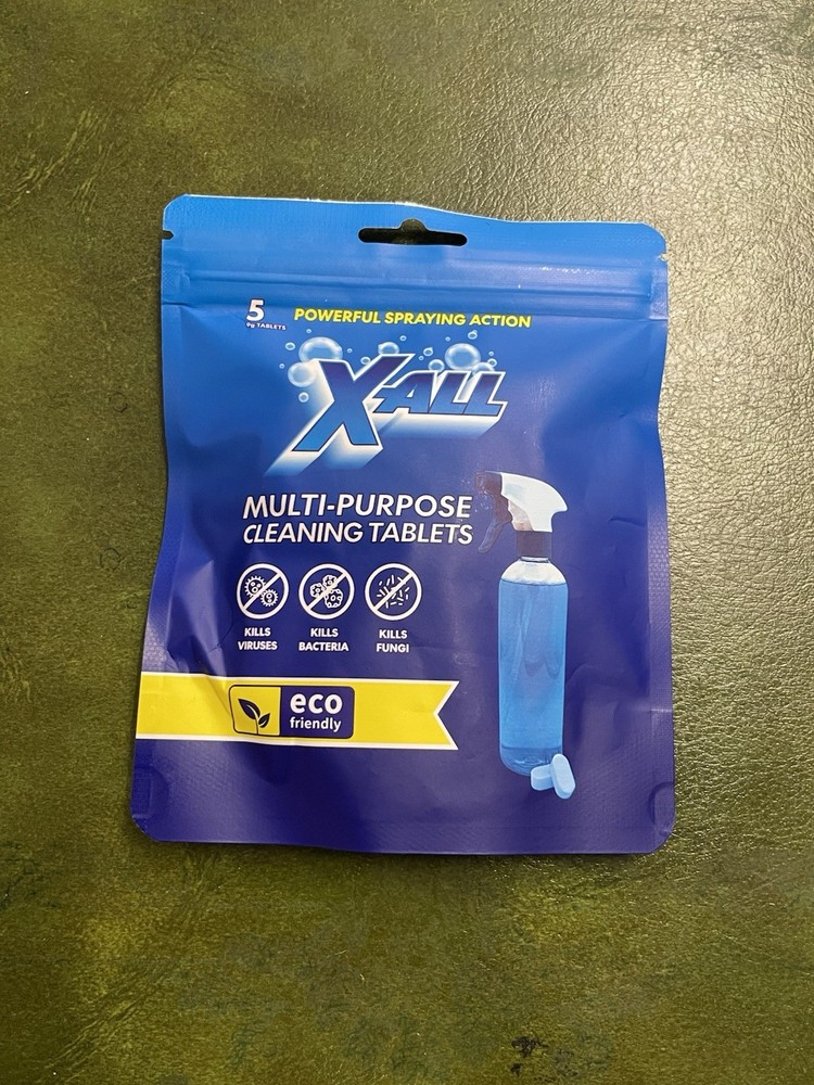 X-ALL Multipurpose Cleaning Tablets 5 tablets New / Sealed