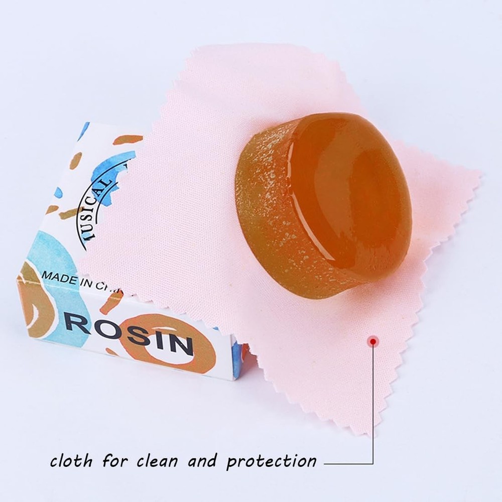 Light Yellow Rosin for String Instruments - Low Dust, Round, Essential Accessory