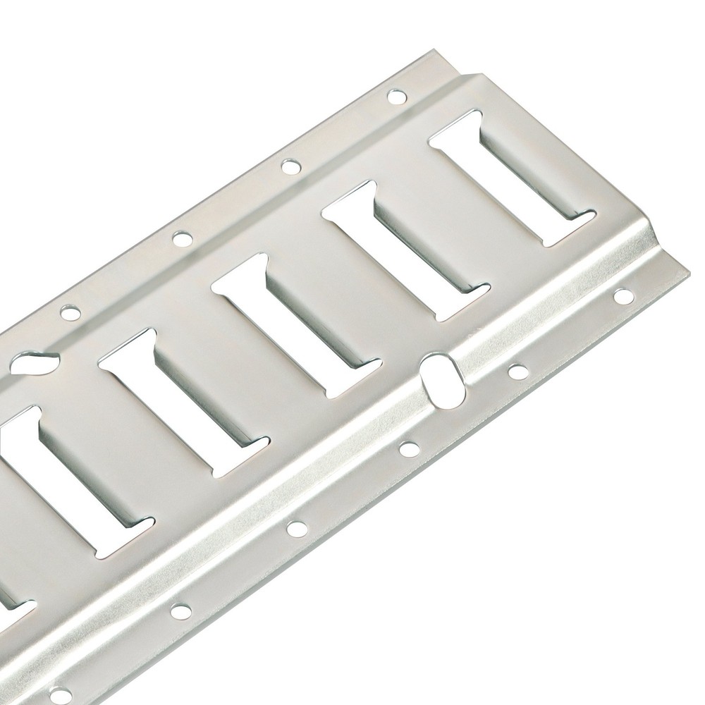 Durable Carbon Steel 4pc E Track Tie Down Rail Kit Replacement Silver Galvanized