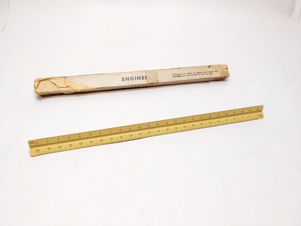 K&E CO. DORIC N8883 Engineer Ruler Measuring Drafting Metrology Tool