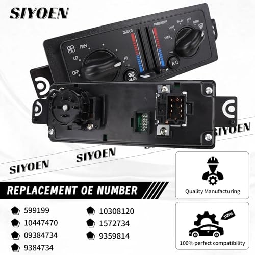 599199 Heater A/C Dual Climate Control Module Compatible with 2000-2005 Buick