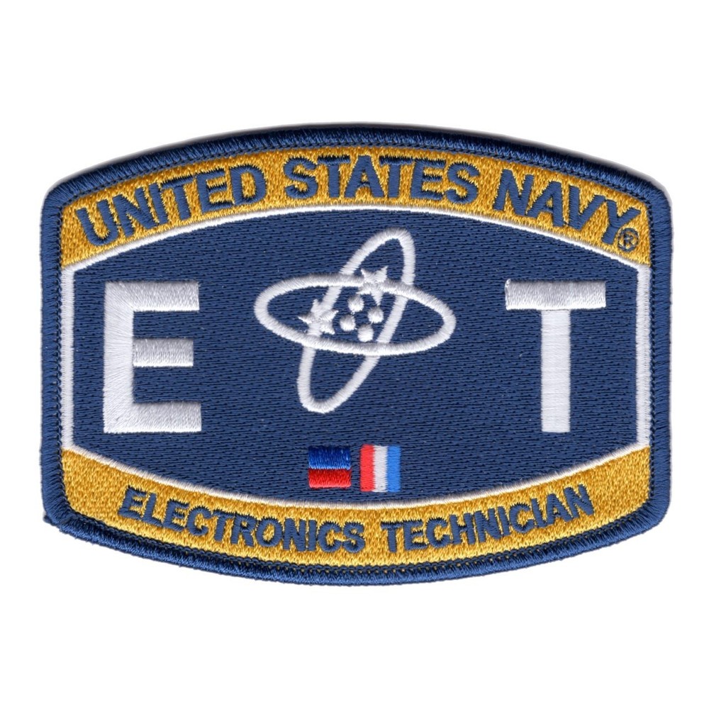 US Navy Electronics Technician ET Rating Embroidered Patch USN