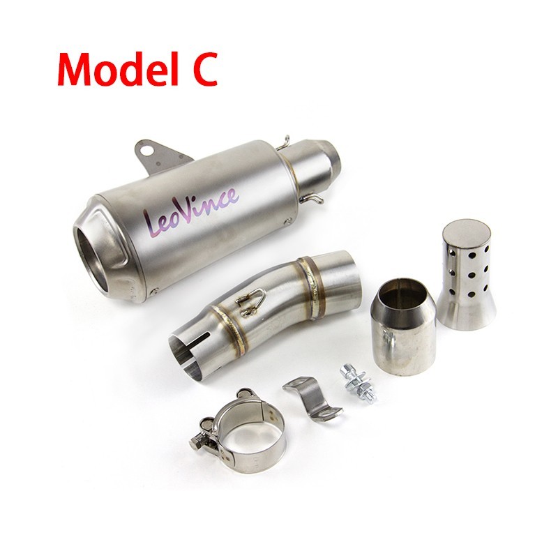 For Kawasaki Ninja 400 Ninja 500 Z400 Z500 Exhaust Tips Mid Pipe Slip On Muffler