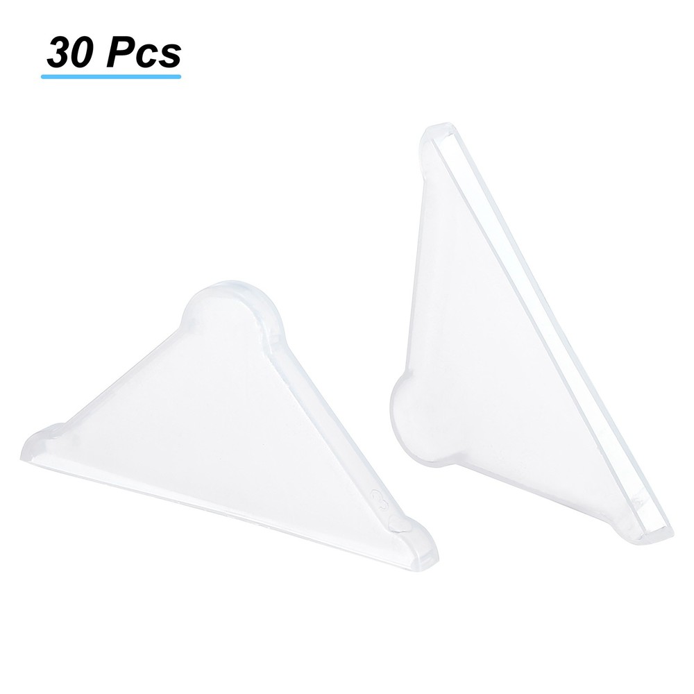 30Pcs 37x3mm PP Corner Protector Triangle for Metal Sheet