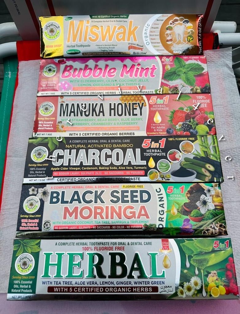 ORGANIC Tooth Paste-Al Riyan 8 Different Types Available