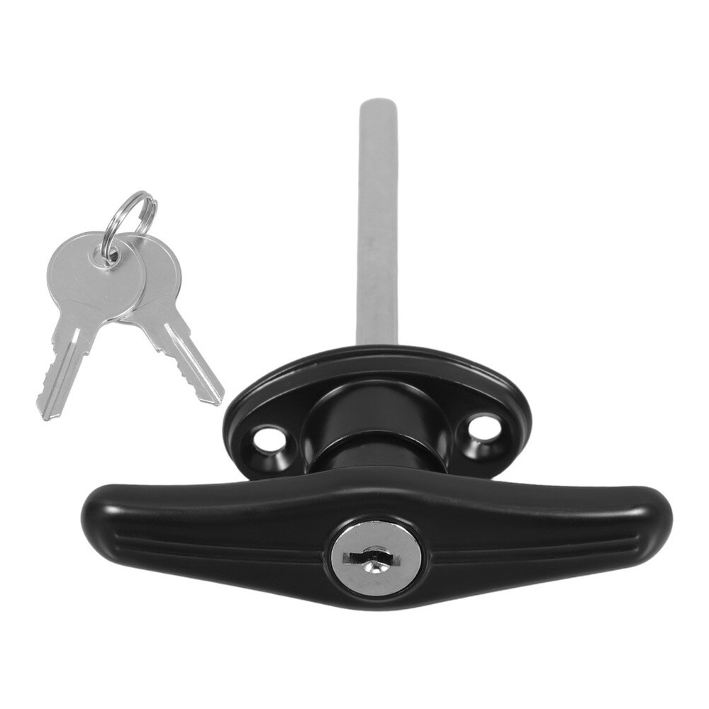 Practical Sturdy Zinc Alloy Replacement Garage Door Lock T-Handle Lock Kit
