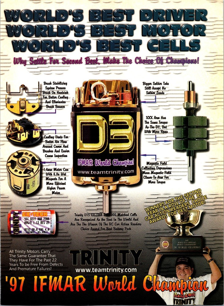 Trinity D3 RC Engine Print Ad Wall Art Decor Brian Kinwald Ex Tech
