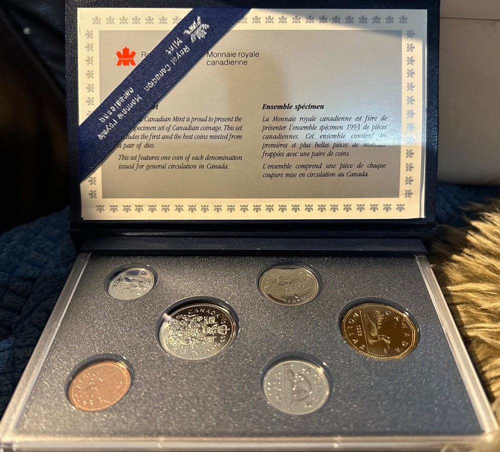 1993 Canadian Specimen Coin set