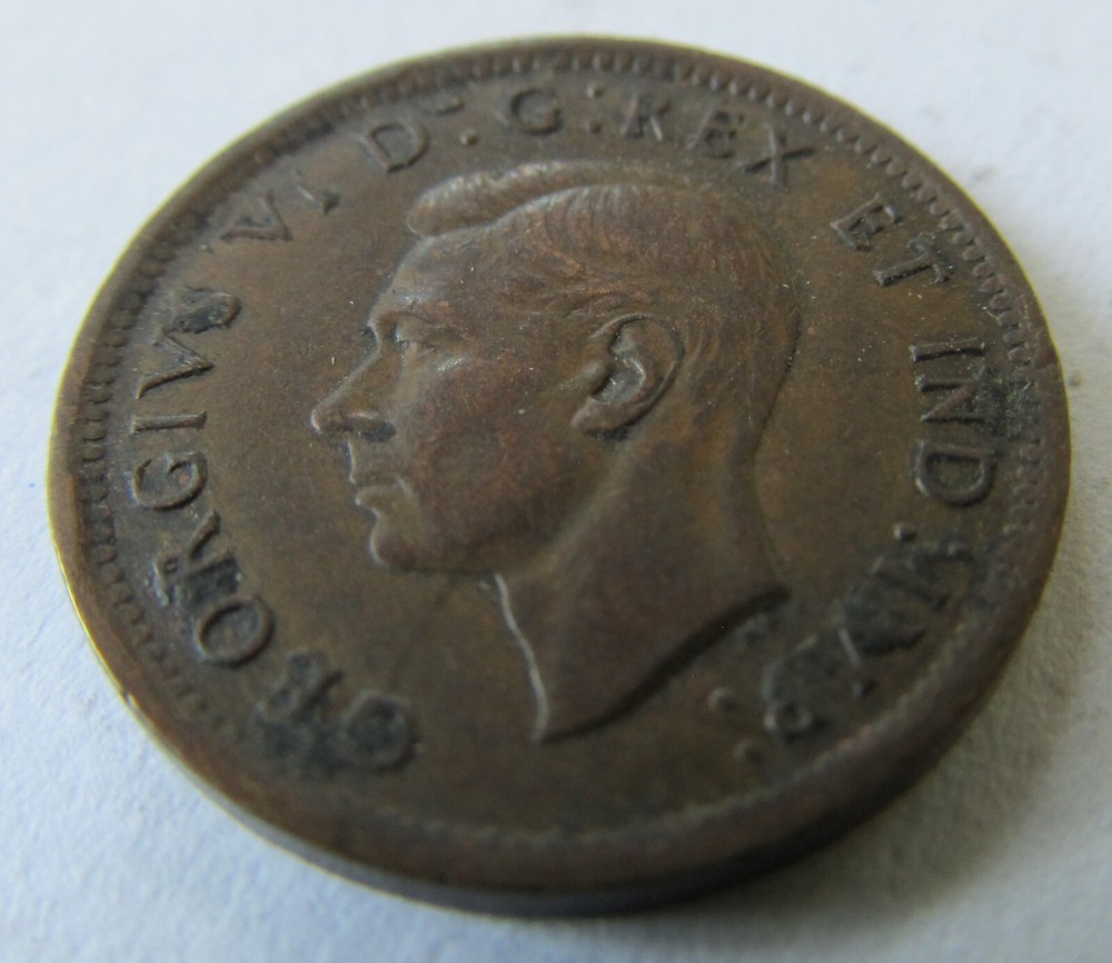 1940 1 Cent - George VI Canada Cent KM# 32