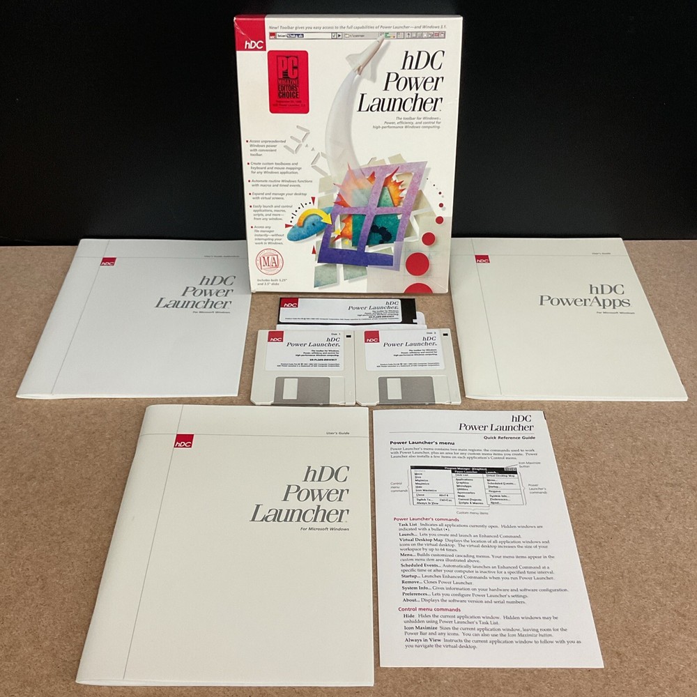 hDC Power Launcher Big Box PC Software The Toolbar for Windows computer