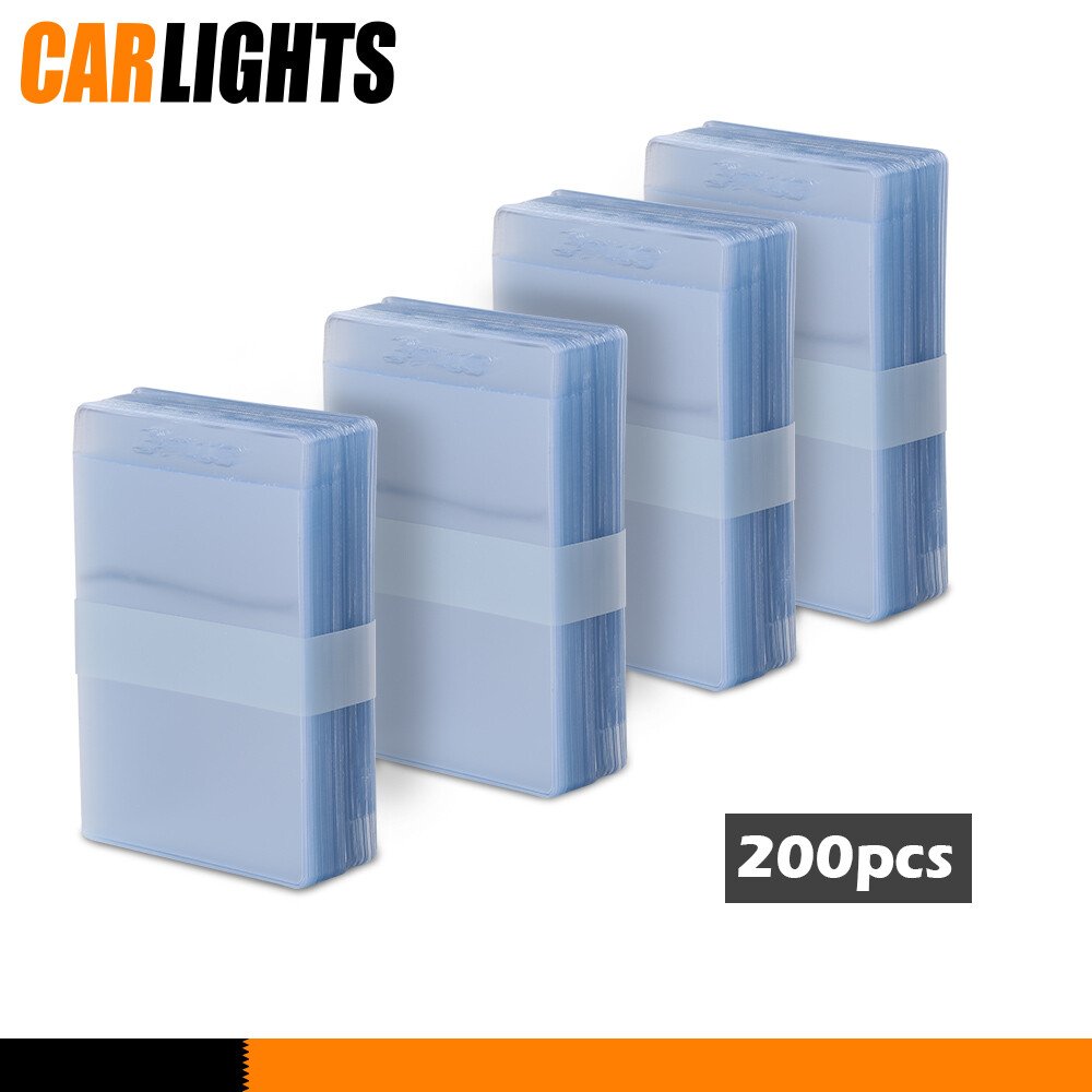 200PCS Waterproof Card Holders I Large Semi Rigid PSA Grading Submission