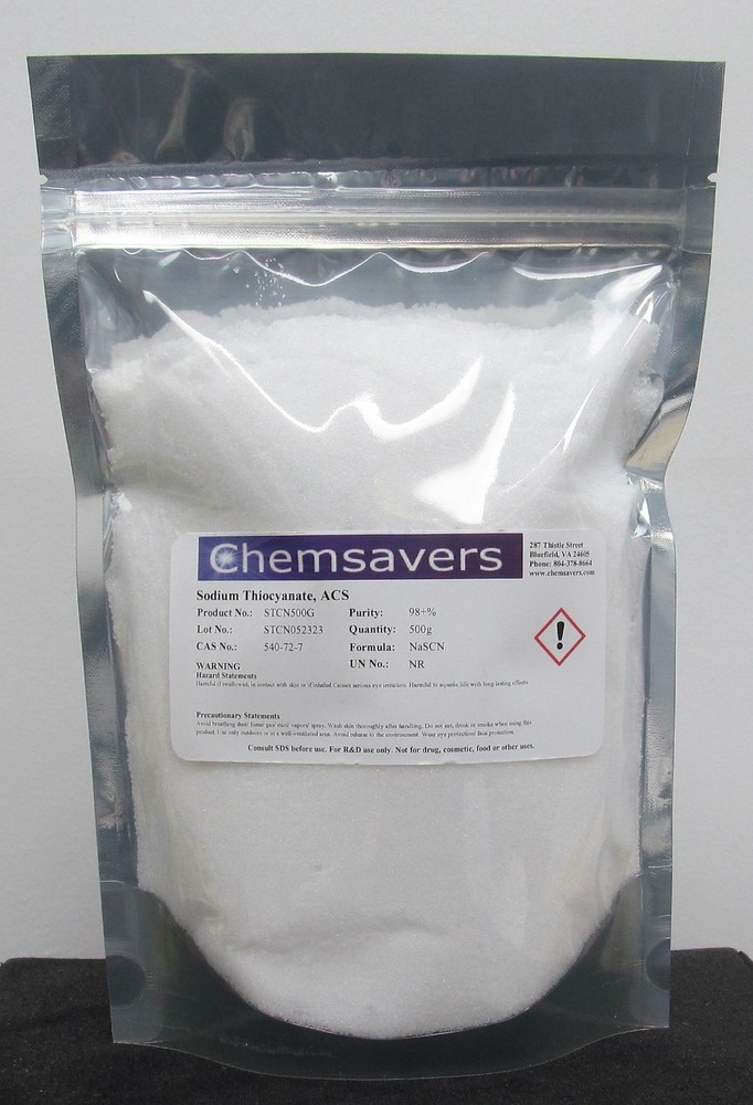 Sodium Thiocyanate, ACS, 98+%, 500g