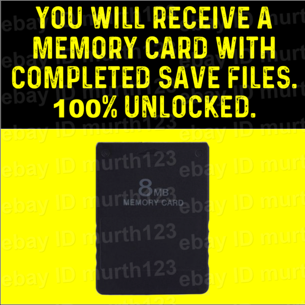 Marvel Vs Capcom 2 MVC2 Ps2 100% Unlocked Memory Card All Items