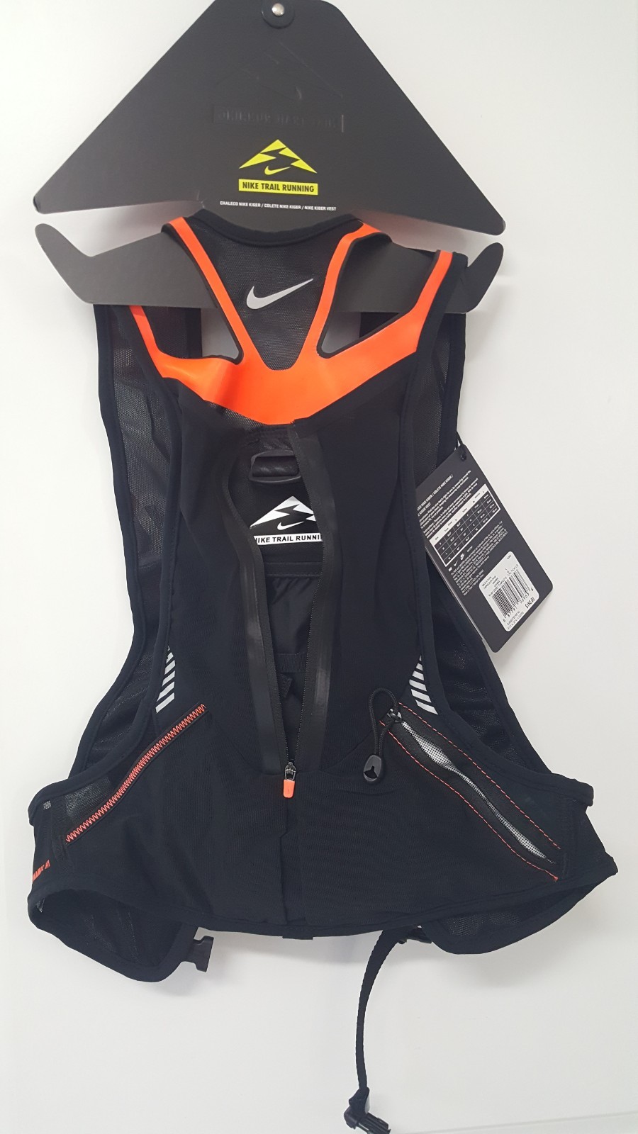 Nike Unisex Kiger Vest Adjustable Form-Fitting Trail Hiking/Running 82883 Large