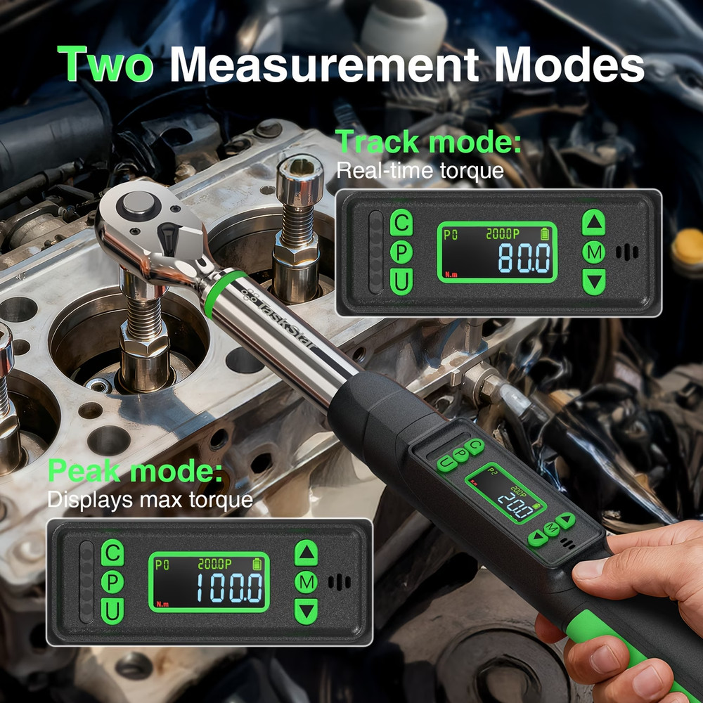 3/8 Electronic Torque Wrench with attatchments