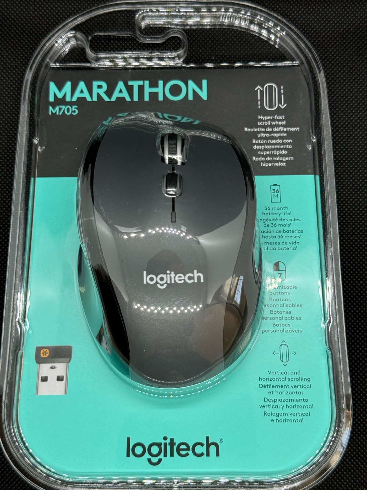 NEW LOGITECH M705 MARATHON WIRELESS MOUSE 910-001935 FAST FREE SHIPPING