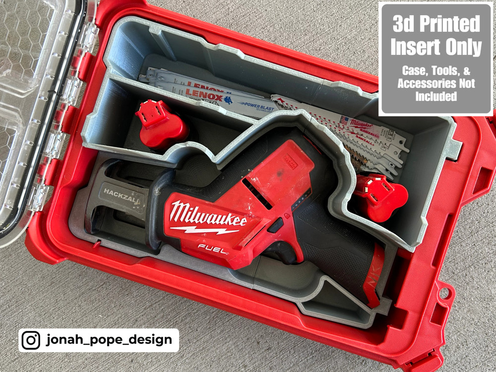 Milwaukee Packout Insert for M12 Fuel Hackzall (Insert Only)