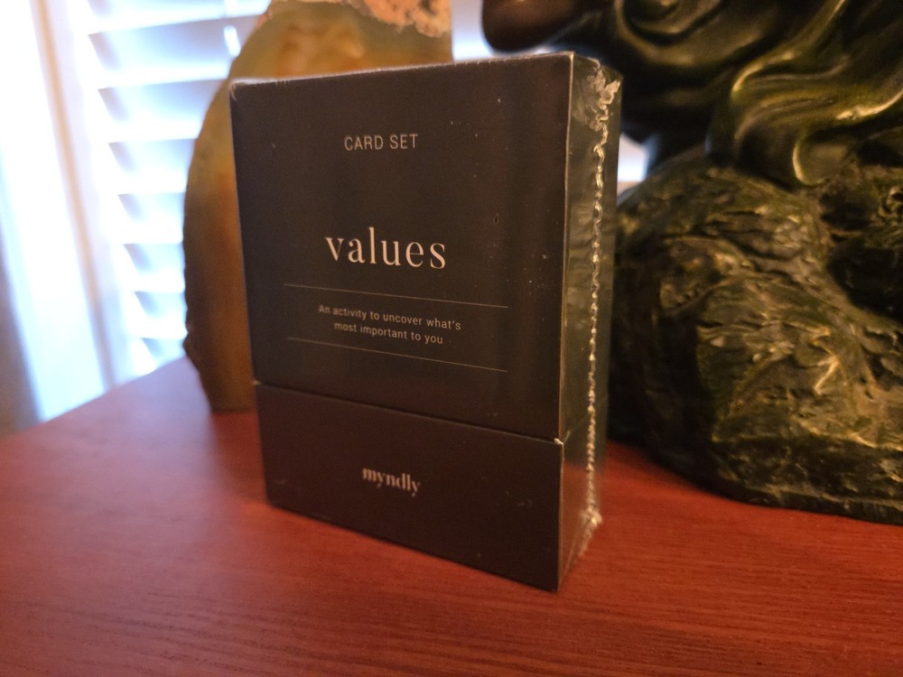 Values Self Reflection Card Set by Myndly