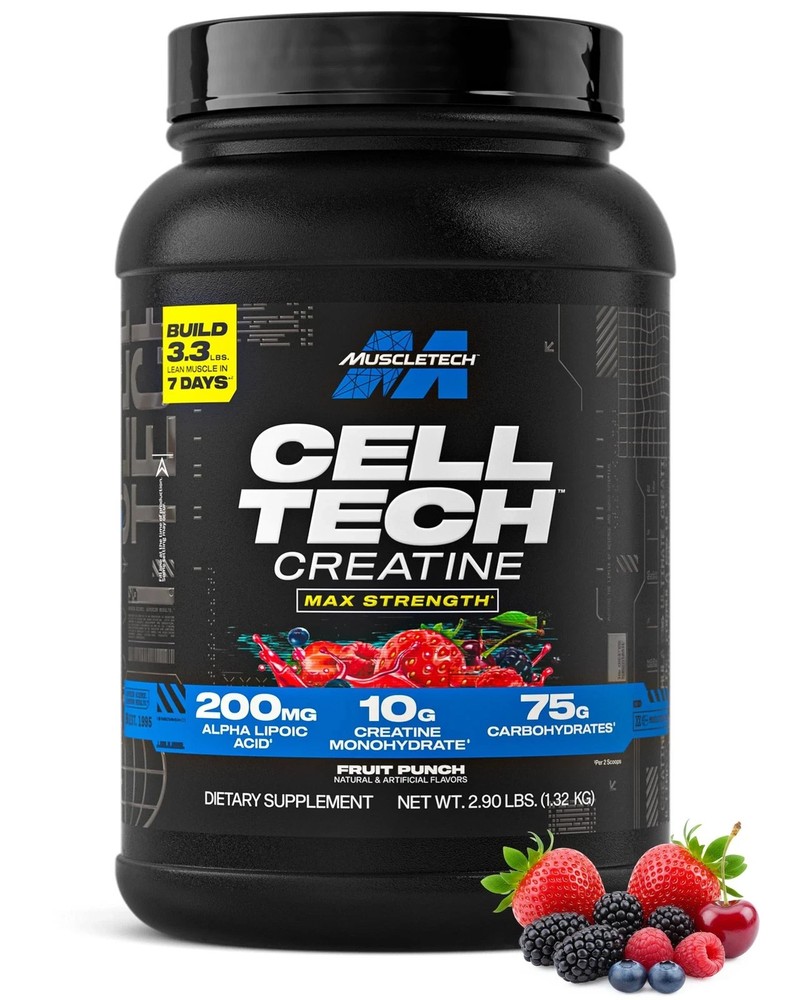 MuscleTech Creatine Monohydrate Powder Cell-Tech Creatine Post Workout Recov...