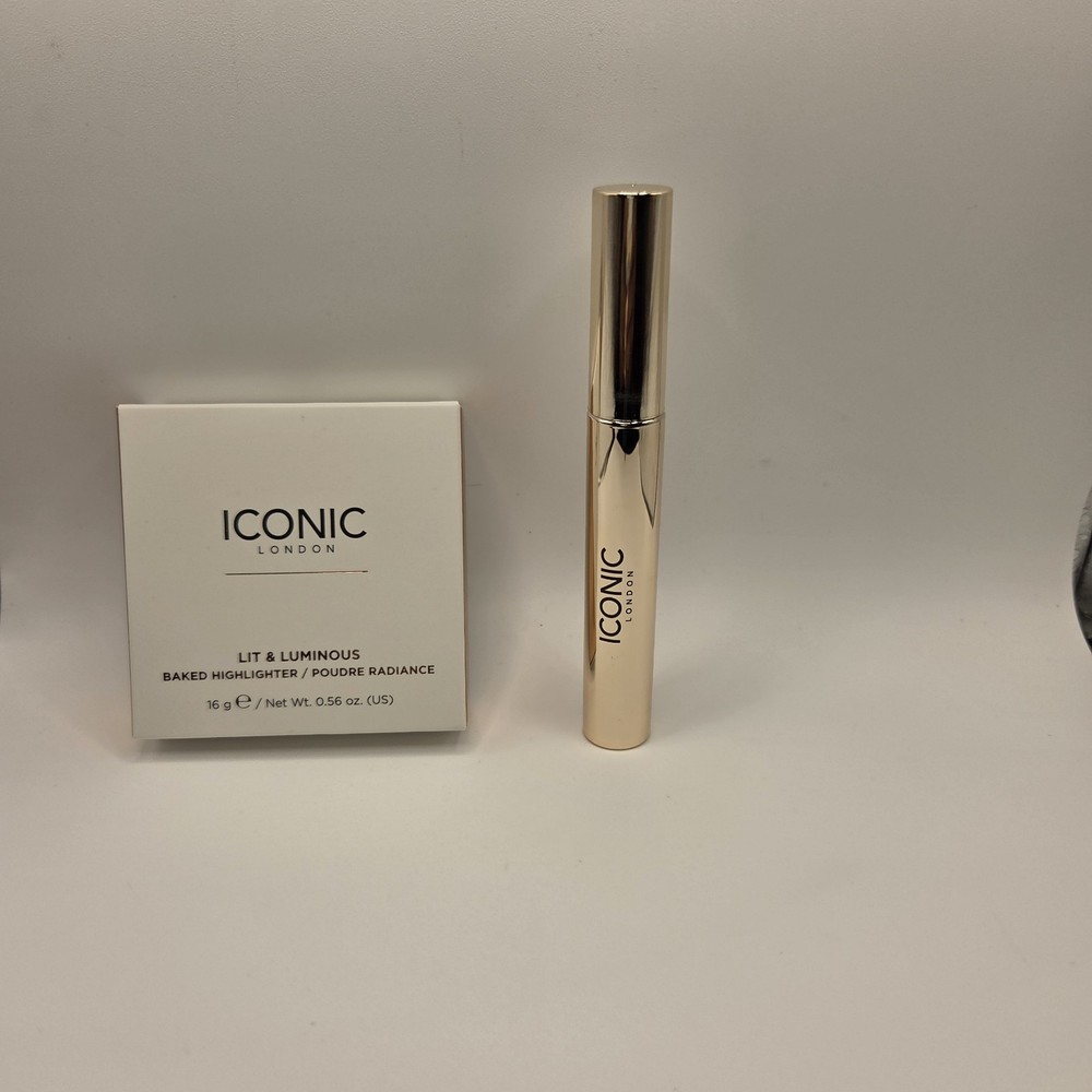 NIB ICONIC LONDON Lashed and Luminous 2 PC Makeup Gift Set