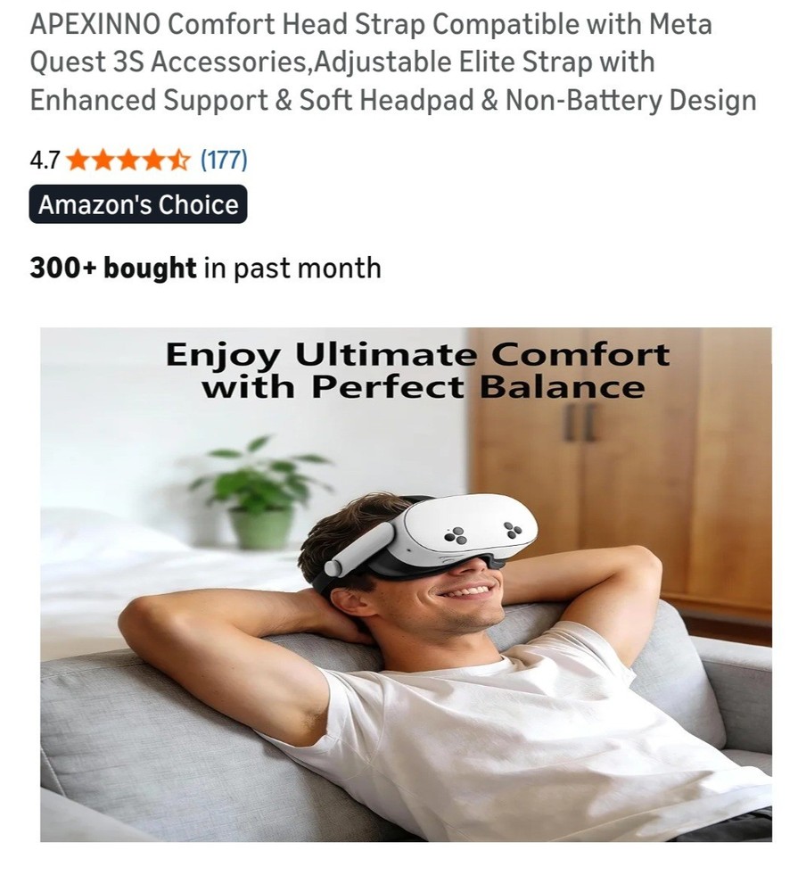 Comfort Head Strap Compatable With Quest 3S