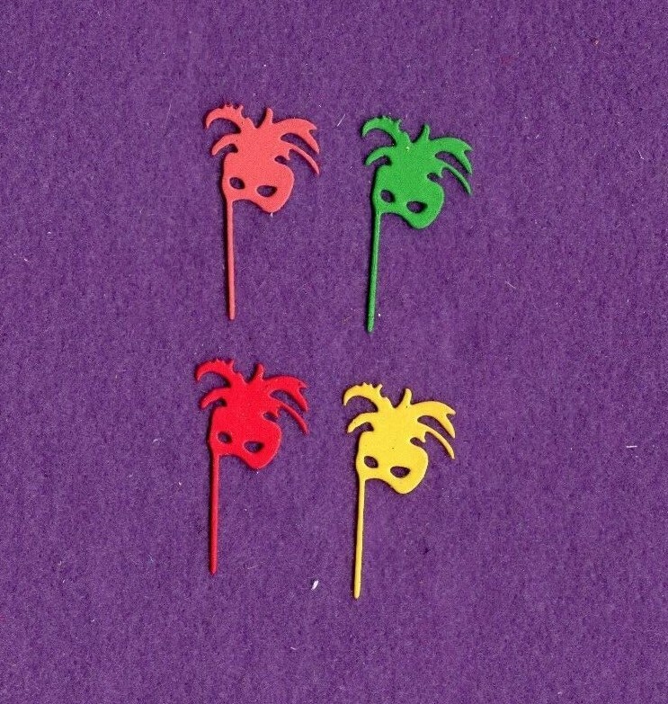 MASK # 2 die cuts scrapbook cards