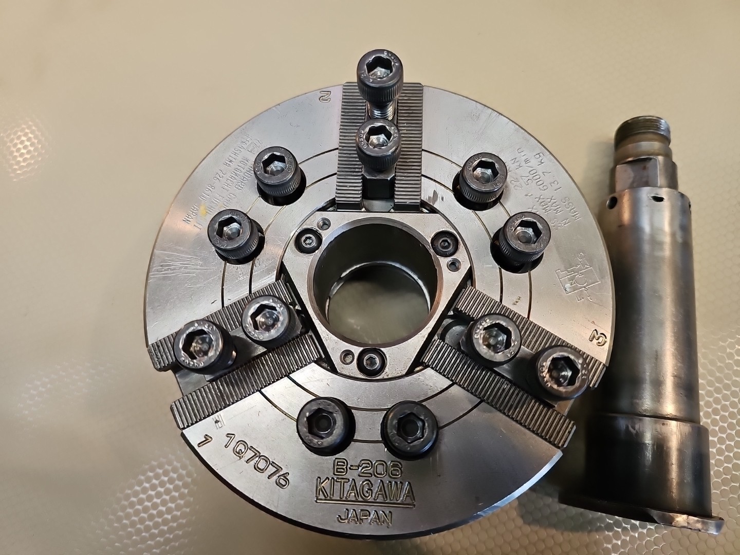 KITAGAWA 6" THREE-JAW CNC LATHE POWER CHUCK - #B-206