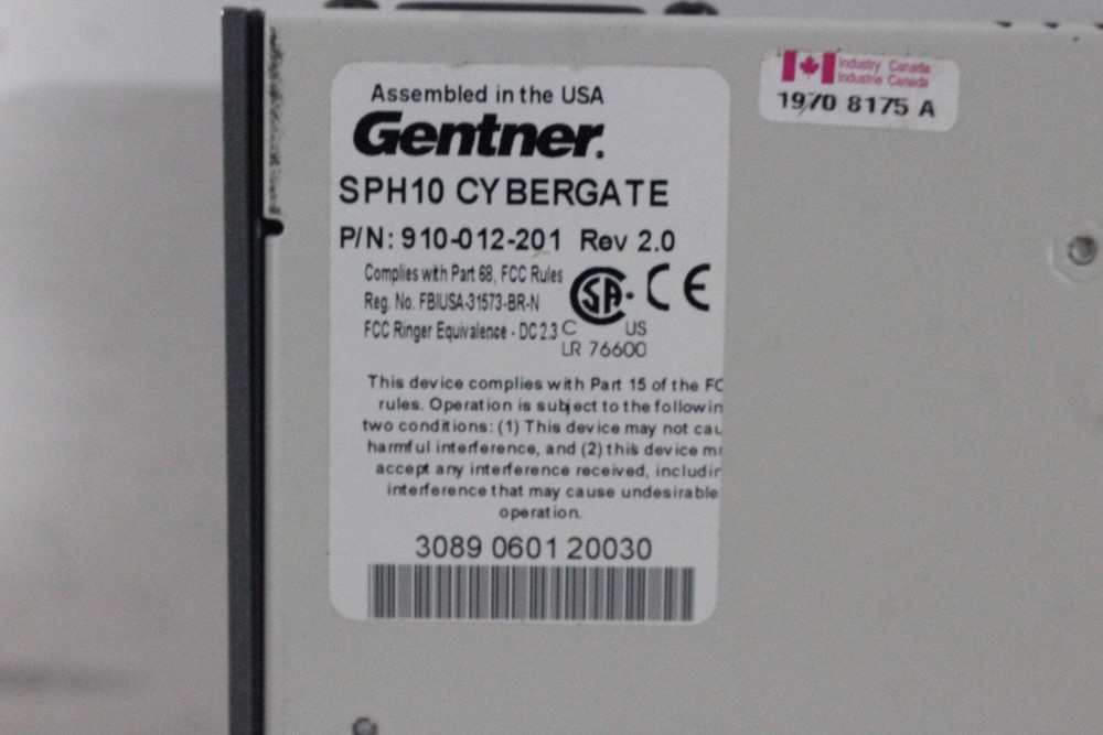 Gentner SPH10 Analog Hybrid Broadcast Phoneline Console Audio Interface