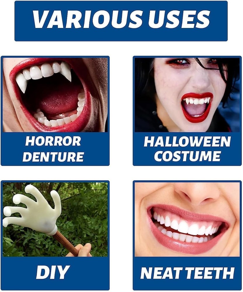 Fake Teeth Replacement Kit,Tooth Provisional Kit for Missing & Broken Teeth