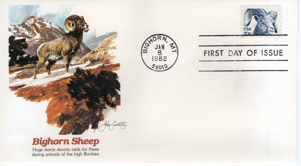 BIGHORN SHEEP  -  1982 - FW822
