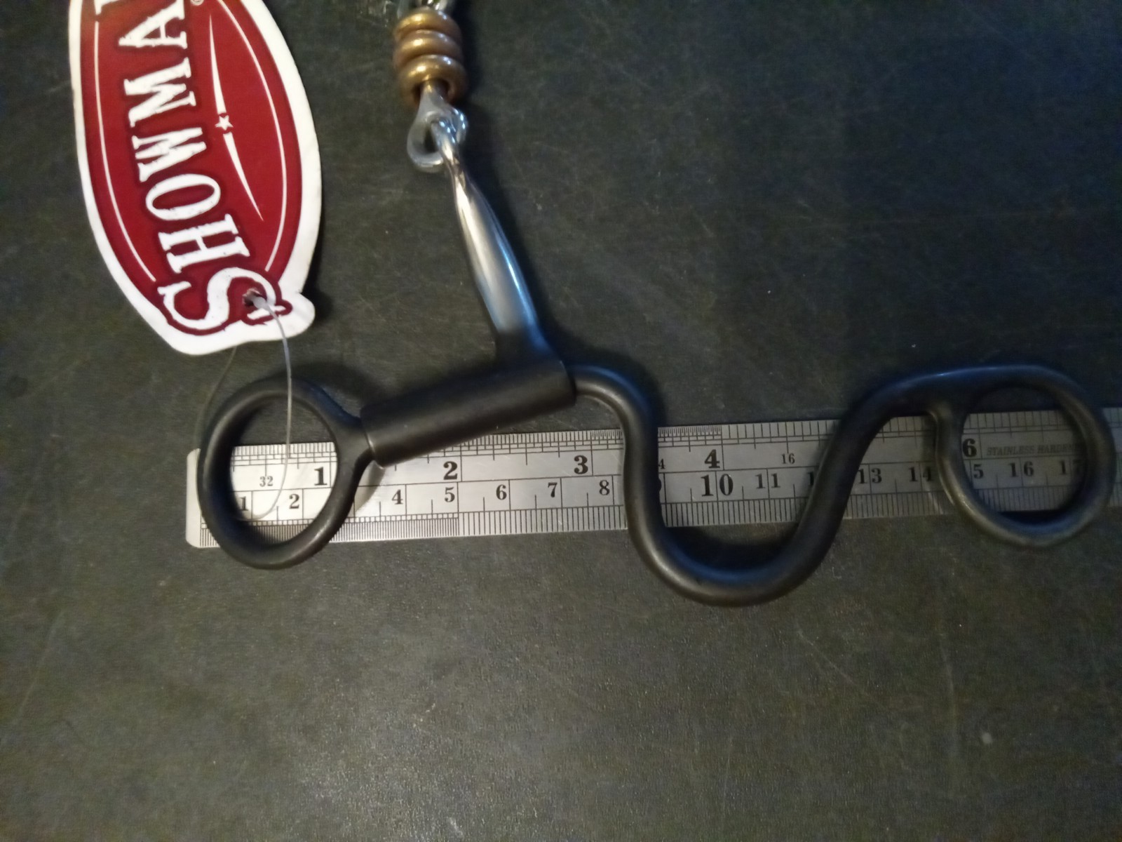 New sweet iron cheeks 5 in stainless mouth dog bone copper rings roping