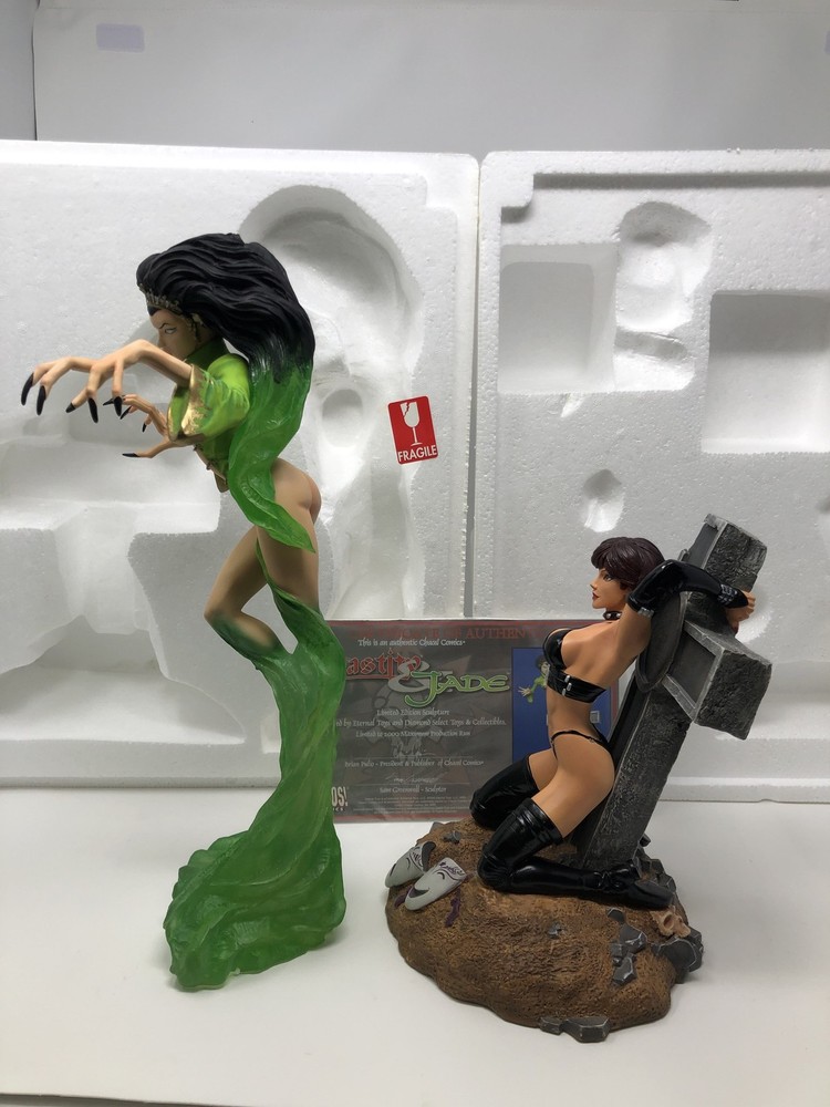 Chastity and Jade statue