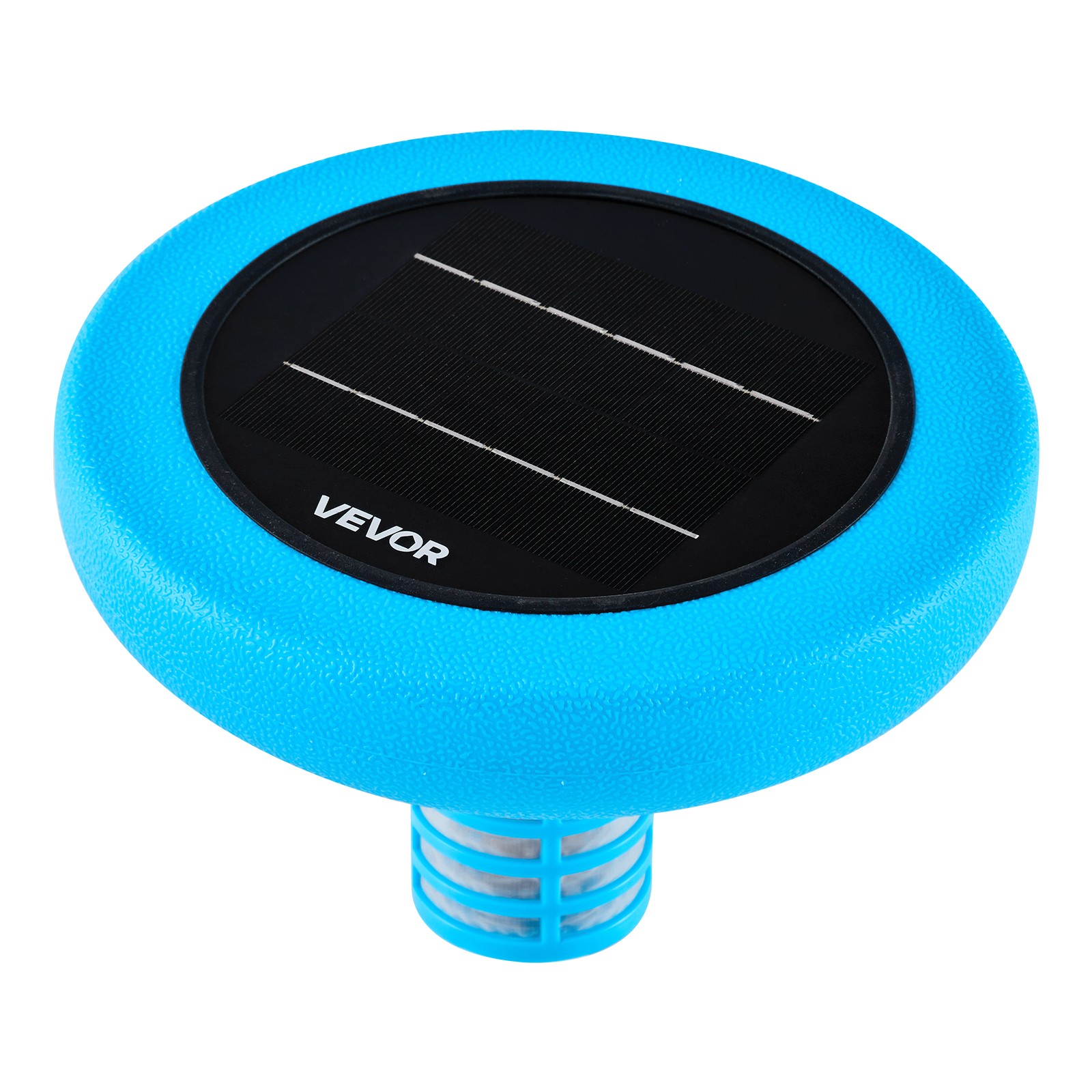 VEVOR Solar Pool Ionizer Round Copper Pool Ionizer Up to 45000 Gal for Pool Blue