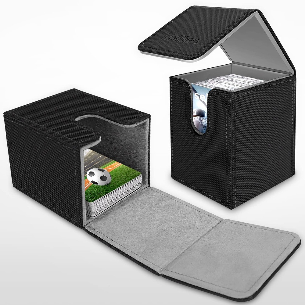 Mlikero 2 Pack Card Deck Box, 2 Black Case, Box V1-2