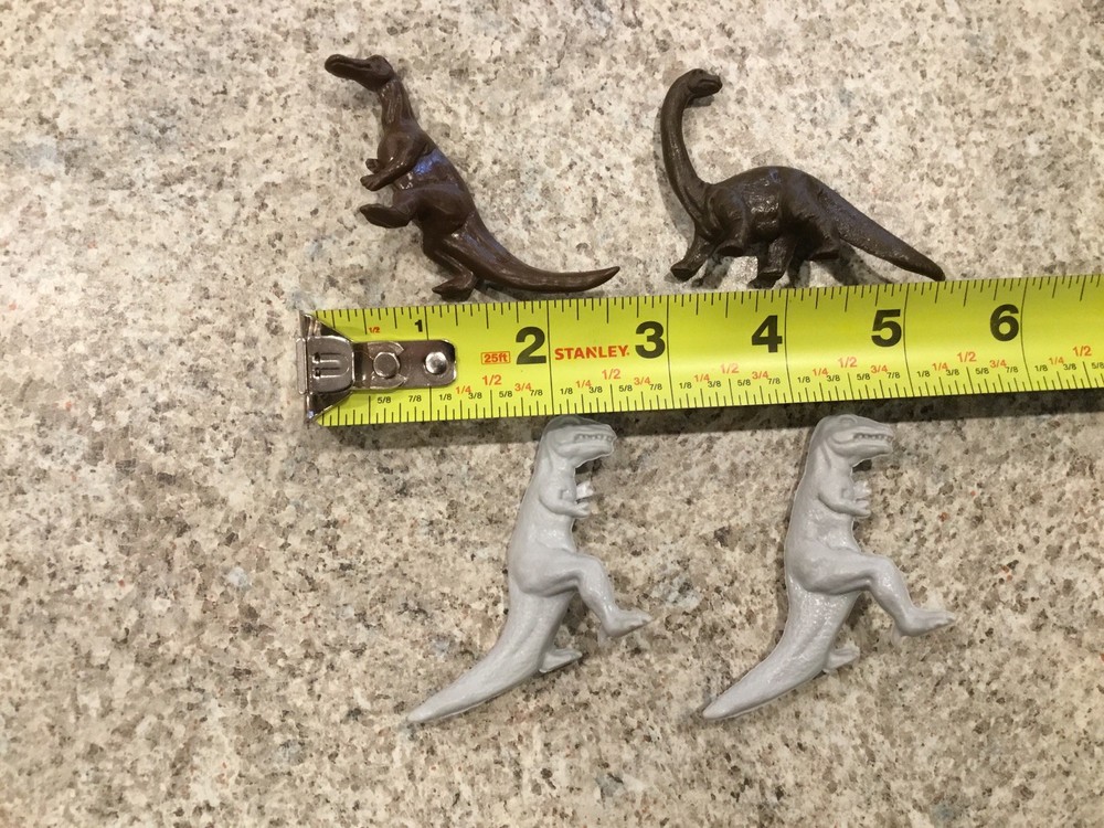 (4)VINTAGE PLASTIC PREHISTORIC‼️DINOSAURS‼️