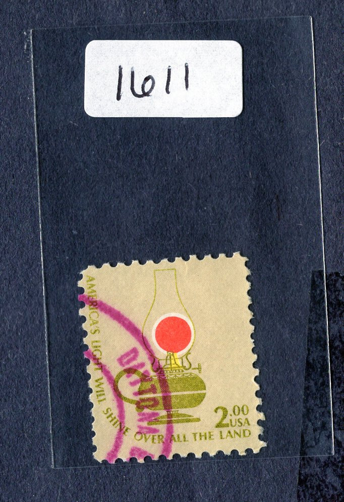 1978 Stamp #1611 Kerosene table Lamp Used