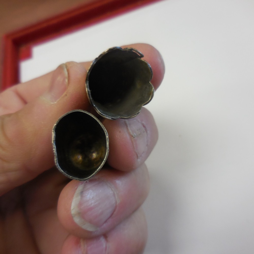 2 SILVER THIMBLES ~ ONE MARKED & OTHER TESTED STERLING