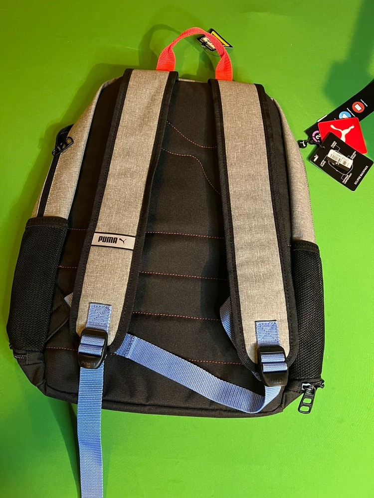NWT PUMA Kids' Eclipse 18.5" Backpack - Gray Floral