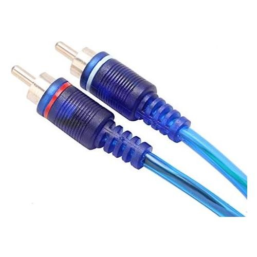 2 Absolute ABC-1F2M BLUE Y-Adapter 1F-2M RCA Interconnect Audio Cables