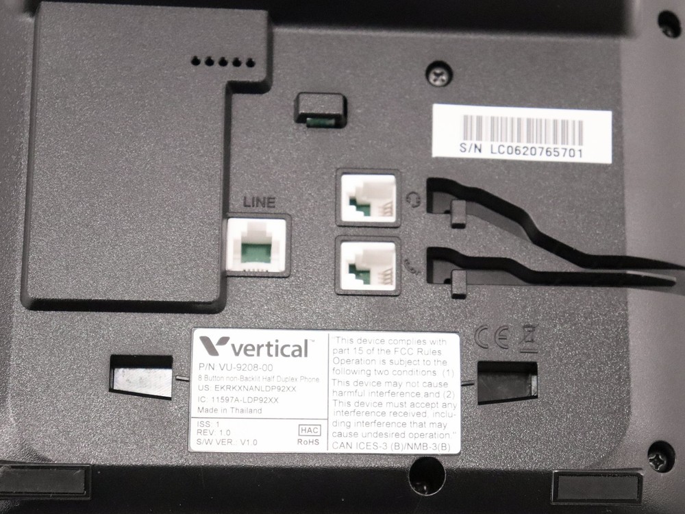 Vertical 8 Button Non-Backlit Half Duplex Phone VU-9208-00