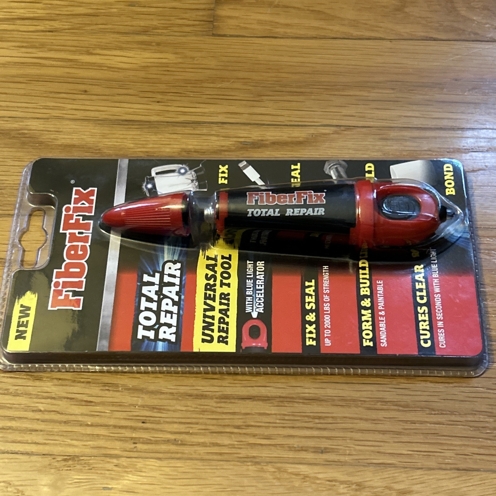 FiberFix Total Repair Factory Sealed Package Light Accelerated Super Glue Tool🔔